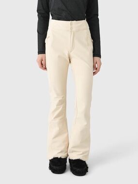 Halfdays Ski Women’s Emma Soft Shell Slim Fit Ski Pants Oat Milk NWT Small